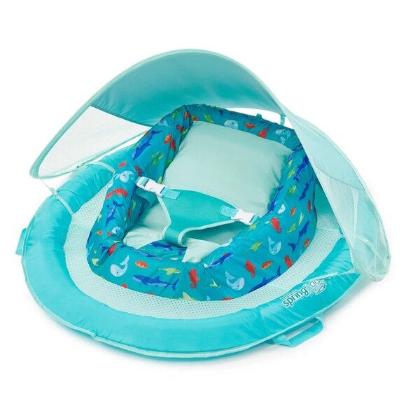 Swimways Premium Infant Spring Float With Sun Canopy  Adjustable Sun-Shade Mesh - Picture 1 of 3